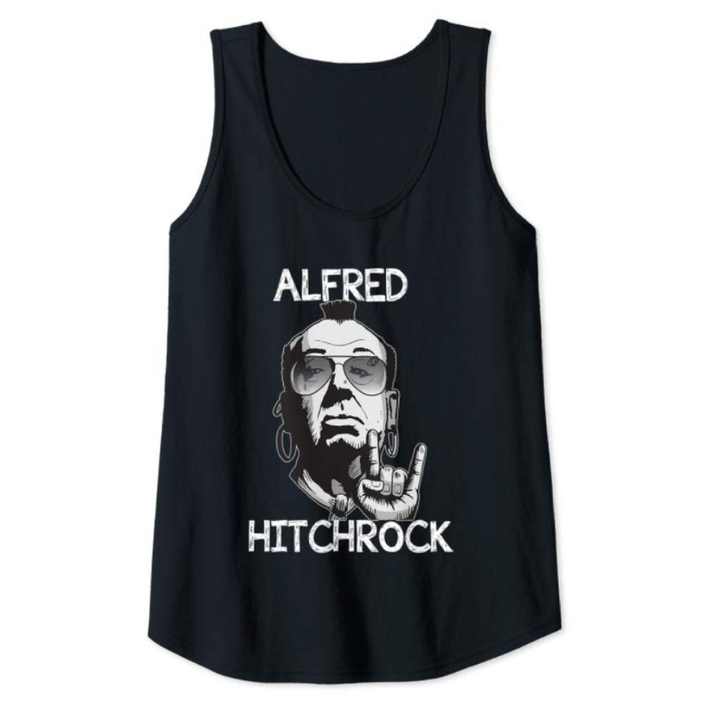 NWT Funny Alfred Hitchcock Graphic Tank